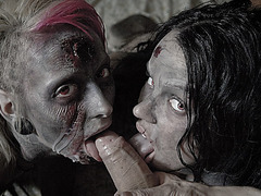 A little fun for Daryl after a long day of hunting zombies - 5:15 video - from Wankoz