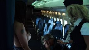 Horny air hostesses fuck in an empty plane - HD - 21:21 video - from xHamster