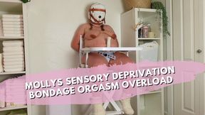 Molly Locked In High Chair, Sensory Deprivation Hood & Bound Orgasms With Overstimulation - SD - 5:07 video - from Clips4sale