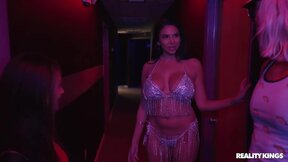 ”Strippers' Juggernaut Juggs Glazed with Jizz” - HD - 7:00 video - from 4Wank