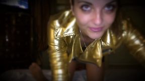 Stoyca in a gold suite part 1 - HD - 1:38 video - from xHamster