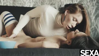 Sizzling Lesbian Scissoring and Wet Pussy Devouring with MILF Sata Jones - HD - 12:36 video - featuring Sata Jones - from Fucker