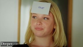 Deeper. Young Blond Hair Lady Dixie Gets Spit Roasted - HD - 12:38 video - featuring Chris Diamond - from Analdin