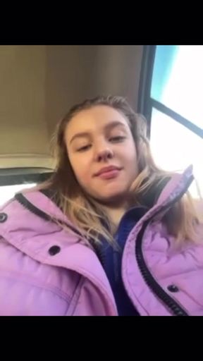 Blonde girl masturbate and vibration in the taxi - HD - 7:21 video - from xHamster