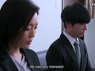 Married Secretary, Creampie Sexual Intercourse In The President's Office Full Of Sweat And Kisses - - 124:27 video - from PornoXO