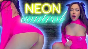 Neon Control: The Princess Luxy tightens Cum control in a skin-tight Neon pink bodycon dress, Edging mercilessly until your Release collapses - HD - 12:36 video - from LoyalFans