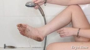 Dirty Feet Fetish and Foot Washing - HD - 3:31 video - from Clips4sale