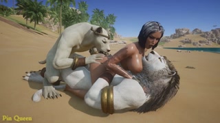Two Egyptian dogs fuck a beauty girl - HD - 8:04 video - from Pornzona