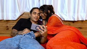 Indian Couple Gets Horny Watching Porn Together and Rough Sex in Hindi Audio - HD - 23:16 video - from FapHouse