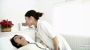 Japanese lesbian erotic spitting massage clinic Subtitled - HD - 5:27 video - from xHamster
