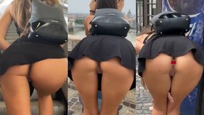 Perfect Body Teen Flashing Before Public Blowjob in Open Elevator - SD - 5:07 video - from xHamster