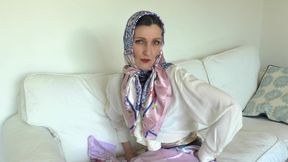 Satin Scarf Lover and Cumming on a Shiny Satin Scarf, Lady Victoria Valente - HD - 10:34 video - from xHamster