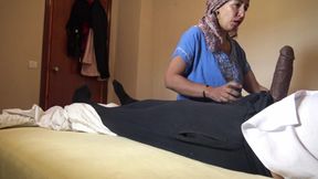 Algerian maid is shocked when French rapper shows off his big black cock - 4K - 5:31 video - from xHamster