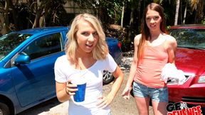 Two gorgeous chicks Kiara Knight and Maddison Hardy fucked in POV - HD - 12:00 video - from OK.XXX