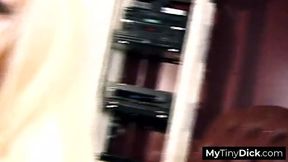 Busty blonde humiliates herself with small cock - SD - 6:52 video - from BigBigTits