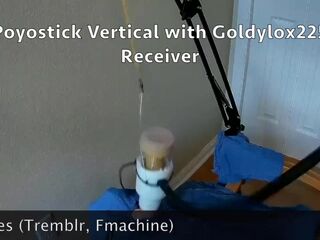 Poyostick Erect used with a Venus 2000 Masturbation Machine Hands Free - HD - 1:59 video - from Lesbian8