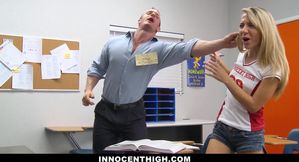 18yo Teen college girl Kiara Knight caught and punished with big cock - blonde Kiara knight - SD - 28:25 video - from XHand