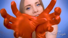 Shiny Satin Glove Fetish - SD - 10:17 video - from Clips4sale