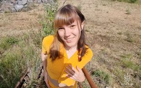 First Real Cock Outdoor JOI!! - 7:15 video - from FapHouse