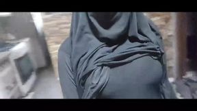 Arab Hot Amateur MILF Showing Big Tits And Creamy Pussy Squirt In Hijab Niqab Dress - HD - 6:17 video - from xHamster