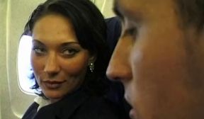 beauty stewardess gets fucked on a plane part 1 - 9:02 video - from PornOne