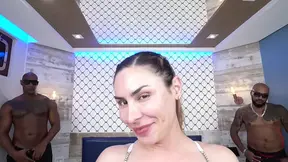 Brazilian MILF Emme White gets double penetration with big black cock - SD - 6:08 video - from AnalPornXL