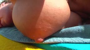 Blonde mature with big boobs riding dick outdoors - HD - 7:48 video - from FapHouse