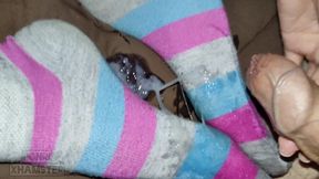 My stepsister helped me cum on her feet in cute socks - HD - 9:42 video - from xHamster