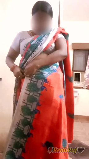 Desi Indian Tamil BBW Wife Latha Nude Body Show Big Boobs Ass Hairy Pussy Saree Tease - SD - 5:25 video - from FapHouse