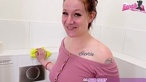 Pliant German Amateur Teen 18+ Cleaning Lady Banged In The Office Of Boss - HD - 8:00 video - from ManySex