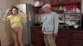 MORNING CHAOS IN KITCHEN. COMEDY NSFW STORY 284 s3 - HD - 7:41 video - from xHamster