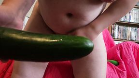 Fucking myself with a cucumber. - HD - 7:34 video - from xHamster