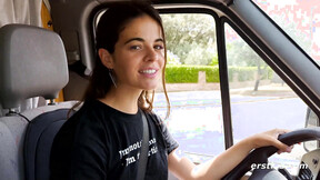 ”Ersties - Exhibitionist Dana Masturbates In Her Van For All To Watch” - HD - 5:01 video - from Zatube