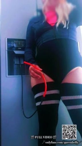 Pornstar's "New" Belly Inflation Category: Fridge & Ice Water Destroy Her Anal - HD - 9:27 video - from Pornzona