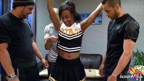 African Black Ebony Teen talk to First Group Sex with White and Black Guys - HD - 28:17 video - from xHamster