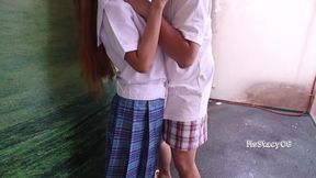 Pinay college students fucked at the back of the school - 10:37 video - from AbXXX