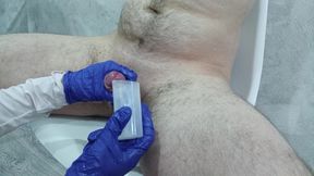 The nurse thoroughly massaged the patient's testicles and penis to collect sperm for analysis. - HD - 10:51 video - from xHamster