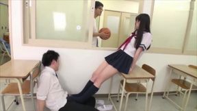 Misa Suzumi - Dominant in Kneesocks Footjob - HD - 11:18 video - from AbXXX