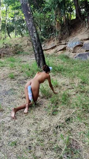 Going for a Walk in the Woods Like a Puppy - HD - 1:09 video - from xHamster