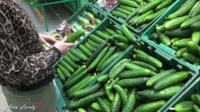 The Biggest Cucumber in the Store Will Fuck My Kinky Friend′s Wet Beaver Today - Fetish Plant Dildo Play POV - 11:22 video - from Babe4