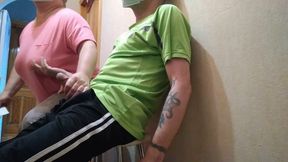 a stranger jerks off to me in the corridor of the polyclinic - HD - 6:40 video - from xHamster