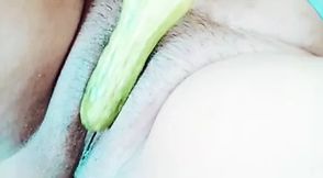 Desi pussy style with cucumber - 1:28 video - featuring Ayushi - from xHamster
