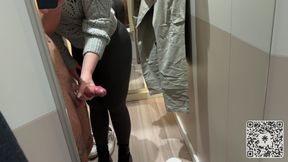 Naughty girl plays with cock in the middle of clothing store - Gets rewarded doggy in changing room - 4K - 8:12 video - from xHamster