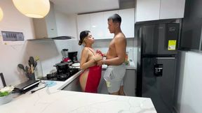 I Meet My Stepsister Alone in Apron in the Kitchen - HD - 12:43 video - from xHamster