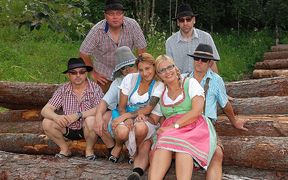 german outdoor lederhosen fuck orgy - 33:04 video - featuring Vicky Wilfing - from FapHouse