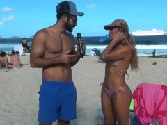 Brazilian bombshell riding a cock to orgasm in her panties - HD - 25:13 video - from PornLib