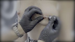 Sexy Wife Piercing Her Nipples In A Piercing Studio. Close Up - 1:46 video - from AbXXX