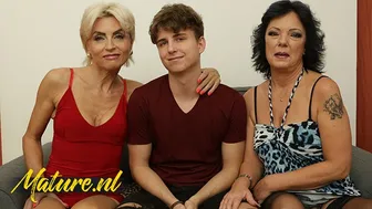 Seduced by Two Blonde MILFs in a Wild FFM Threesome - HD - 10:27 video - from Fucker