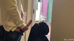 Stranger showed his dick to some girl in hijab and she gave him a blowjob - HD - 6:34 video - from MyLust