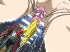 Busty hentai roped gets hard shoved her wetpussy - 5:30 video - from Pornicom